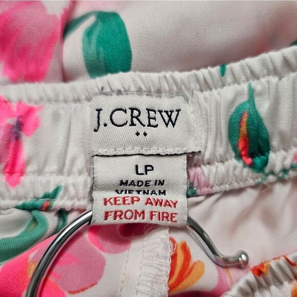 J. CREW Silky Floral Pajama Bottom -‎  Size Large Petite - Picture 5 of 6